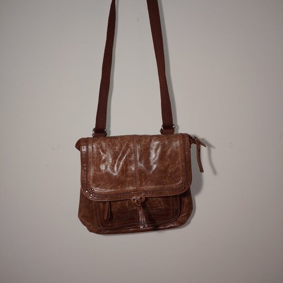 - The Sak Ventura Distressed Vintage Leather Convertible Backpack Bag Brow… - Picture 2 of 16